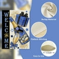 thumbnail image 3 of Welcome New Year 2025 Blue Gold Champagne Decorative Garden Flag, Celebration Gift Fireworks Yard Outside Decorations, Christmas Winter Burlap Outdoor Small Home Decor Double Sided 12.5x18, 3 of 6