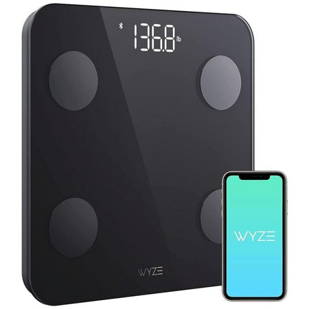 Wyze Scale S — Bluetooth Smart Weighing Scale with Multiple Body Composition Measurements (Body Fat, BMI and Muscle, Weight Loss, etc.), Syncs with Smartphone Healthcare and Wellness/Fitness Apps, Wei
