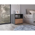 thumbnail image 2 of Mesa de Noche Galanto Plata Oscuro y Miel Virtual Muebles, 2 of 8