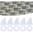 thumbnail image 2 of Joyzan D Type Beer Keg Coupler, Gas Line Dispenser Connector Check Valve Home Brewing System Tool Seal Gaskets Washer Kit Dispensing Equipment Set Replacement Faucet Sankey Parts Accessories 5pcs, 2 of 8