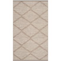 SAFAVIEH Montauk Bailey Geometric Cotton Area Rug, Beige, 2' x 3'