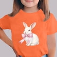 thumbnail image 2 of Camiseta de Manga Corta Crop Top para Niños de Pascua de Manga Corta Impresa con Suave 95% Poliéster 5% Spandex, Cuello Redondo Casual Versátil Top para Niños Diario, 2 of 5