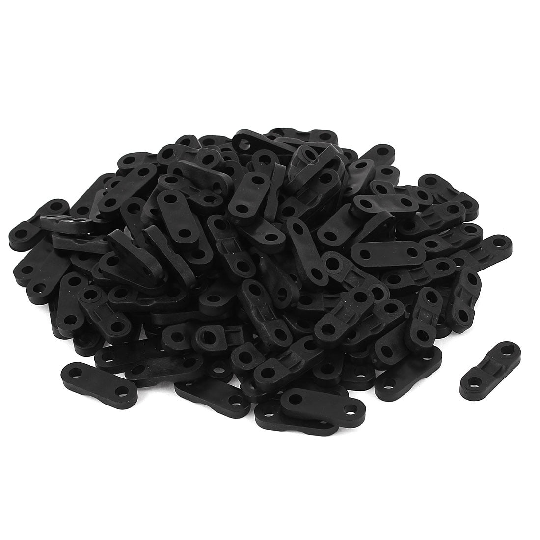 160Pcs Plastic Saddle Screw Fixed Cable Clamp Wire Mount Fastener