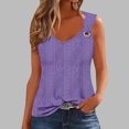 thumbnail image 2 of ABATAB Summer Tank Tops for Women Scoop Neck Jacquard Shoulder Sleeveless Shirts Casual Loose Fit Trendy Blouse, 2 of 4