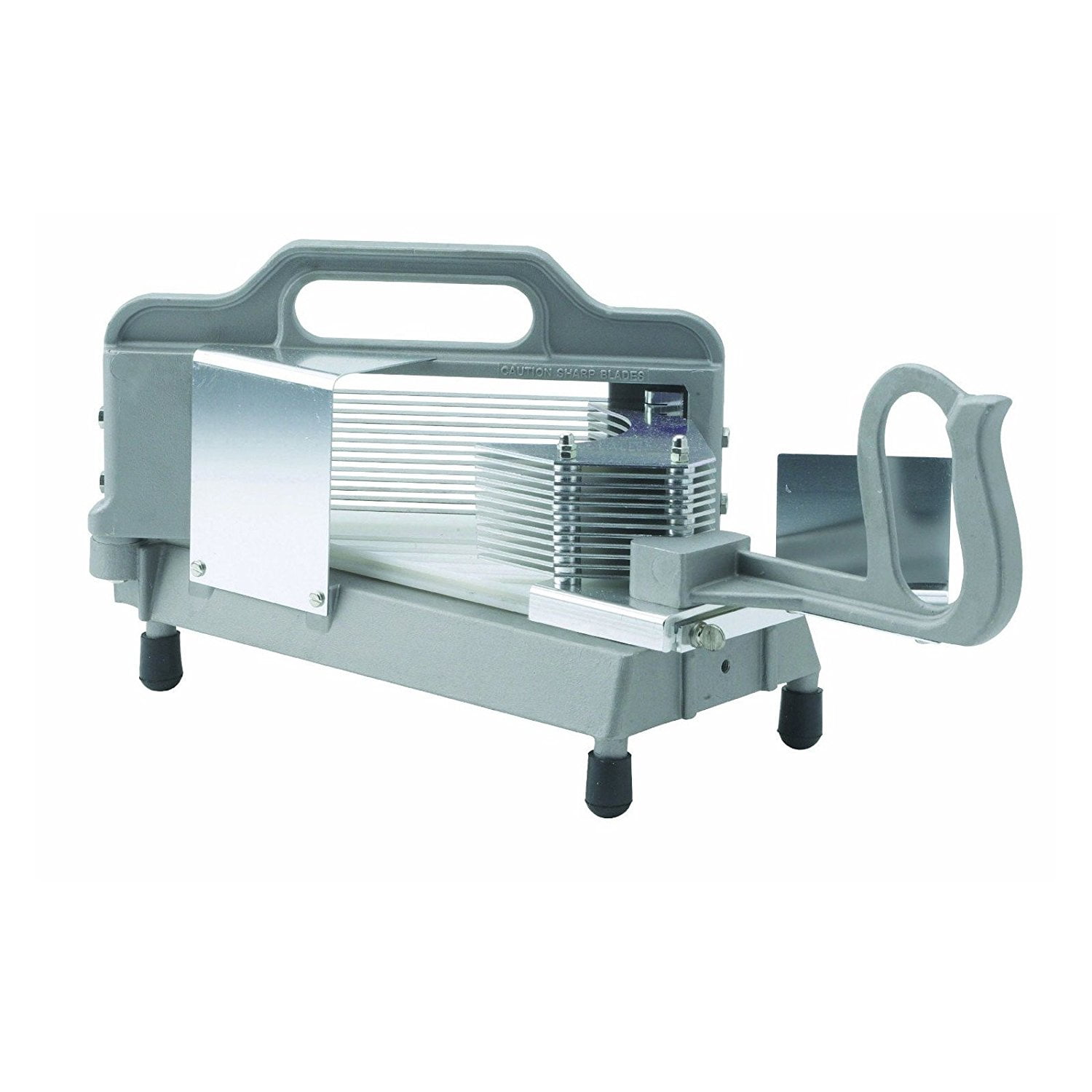 High Volume Tomato Slicing Winco NSF Tomato Slicer - 1/4 Inch Blade,  Aluminum Frame, Stainless Steel, Commercial Kitchen Tool Winco Tomato Slicer