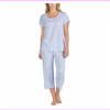 Carole Hochman Ladie's 2-Piece Capri Pajama Set M/Blue