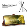 thumbnail image 3 of Feishell Case for iPhone 16 Cloth Texture Premium PU Leather Simple Wallet Case [Credit Card Slots] [Kickstand] [Magnetic Closure] [Wrist Strap] Shockproof Flip Cover,Green, 3 of 8
