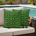 thumbnail image 4 of Christmas Reindeer Outdoor Waterproof Pillow Covers, Xmas Green Plaid Winter Snowflakes Decorative Square Throw Pillowcase Sofa Cushion Sham for Patio/Couch/Chair, 26"x26" 2 Pack, 4 of 8