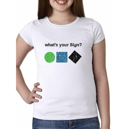 Trendy Ski Slope Rating What's Your Sign Girl's Cotton Youth