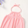 thumbnail image 4 of Actgleam Toddler Girls Backless Strap Jumpsuit for Girls Harem Halter Sleeveless Romper 3-7Y, 4 of 6