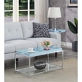thumbnail image 1 of Convenience Concepts Palm Beach Table Basse en Verre Clair et Métal Chromé, 1 of 9