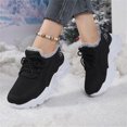 thumbnail image 6 of Willtoo Womens Cozy Lined Sneakers Lace Up Warm Plush Casual Walking Shoes Thick Sole Non Slip Athletic Shoes for Cold Weather, 6 of 6