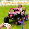 thumbnail image 2 of ThunderBolt 12V 2 Seater Kids Ride On Car, 2.4G Remote Control Electric UTV with Swing & Slow Start, LED Lights & Music Player, Anti-Slip Wheels, Dual Motors, Long-Lasting Battery for Boys Girls, 2 of 21
