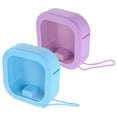 thumbnail image 4 of DRAFIDEEP 2Pcs Travel Jewelry Case Purple Plastic with Simple Design for Women, 4 of 8