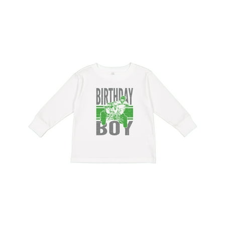 

Inktastic Birthday Boy ATV off Roading Gift Toddler Boy Girl Long Sleeve T-Shirt