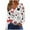 #033-Red, variant on Women's Loose Love Prints Valentines Shirts Casual V-neck Long Sleeve Tops Gifts