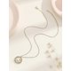 thumbnail image 4 of Collar con diseño de personalidad de circonita de estilo europeo y americano Yashi 21841 Plata, 4 of 4