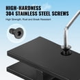 thumbnail image 3 of KFFKFF Glass Holder, 4-Pack Rectangular Brackets for Glass Railings, Suitable for 0.31"-0.47" Thick Tempered Glass, Made of 304 Stainless Steel, Ideal for Balcony, Garden, Pool, and Stairs, 3 of 9