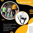 thumbnail image 3 of Soidarity Casco de ciclismo para adultos EPS Shell protección de la cabeza al aire libre ventilación bicicletas sombrero para escalada en roca Ropa Deportiva, Zapatos Blanco L, 3 of 6