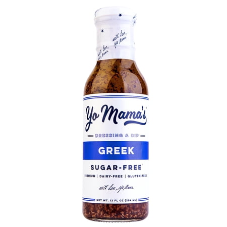 Yo Mama s Foods Low Carb Gourmet Greek Dressing and Dip - Pack of (1) - Low Carb No Sugar Low Sodium and Gluten-Free