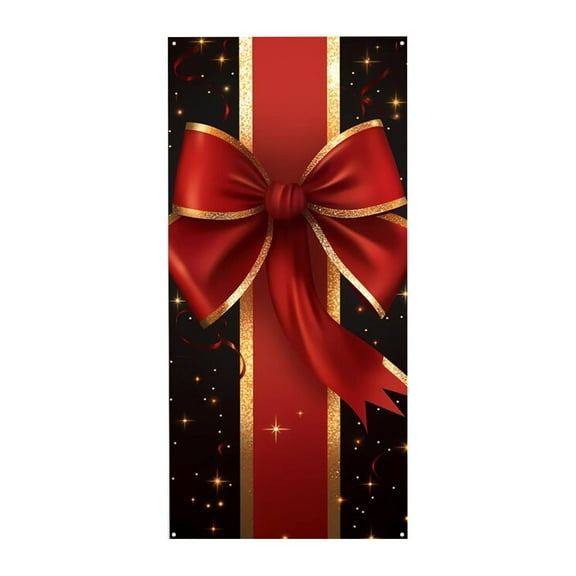 Nativityy Scene Door Cover Red Ribbon Nativityy Scene Christmas Door Covers Bookcase Door Covers Christmas Decorations Santa Outdoor Christmas