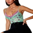 thumbnail image 1 of Women Lace Velvet Camisole Thin Straps Bodycon Camis Tops, 1 of 6