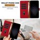thumbnail image 4 of Compatible with Xiaomi Redmi Note 13 Pro 5G Leather Case Triangle Splicing Wallet Stand Shockproof Mobile Phone Protective Case Red, 4 of 5