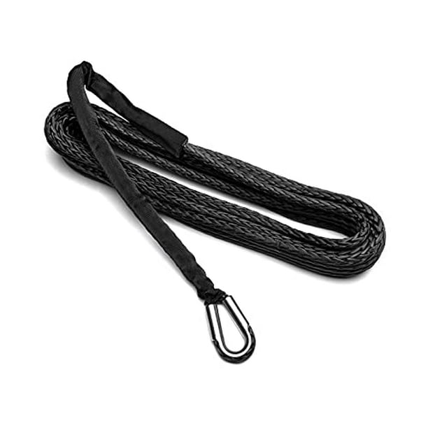 SuperATV 12,000 lb. Black Synthetic Winch Rope Replacement2/5? x 46