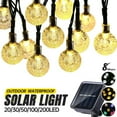 thumbnail image 1 of 20/30/50/100/200 LED Solar Light Outdoor Waterproof Solar String Lights Garden LED Bubbles Crystal Ball Globe Fairy Light Christmas, 1 of 12