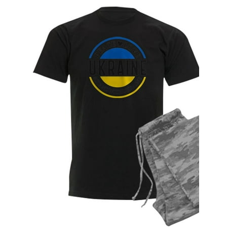 

CafePress - Peace Love Ukraine Pajamas - Men s Dark Pajamas