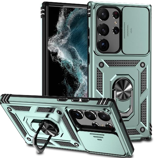 Estuche GANGXUN para Samsung Galaxy S23 Ultra, soporte giratorio 360°, estilo mecánico y magnético