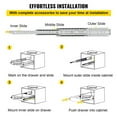 thumbnail image 5 of VEVOR Drawer Slides with Lock 1 Pair Heavy-Duty Industrial Steel up to 500 lbs Capacity 3-Fold Full Extension 60in, 5 of 5