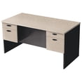 thumbnail image 3 of Bestar Hampton Executive desk in Sand Granite & Charcoal - 30.4" Height x 59.5" Width x 29.6" Length, two hanging pedestals, 1Ã¢Â€Â work surface, 3 of 3