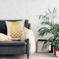 thumbnail image 4 of Golden Pineapple Pillow Cover 18x18 Inch Tropical Pineapple Fruit Home Decorative Throw Pillow Cases Vintage Cotton Linen Square Cushion Cover for Sofa Couch, 4 of 6
