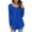 Blue, variant on Aayomet Womens Tops Fall Women's Long Sleeve Crew Neck Cute Tunic Color Block Tops,Green M