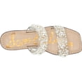 thumbnail image 5 of Sam Edelman Eleana Clear/Natural Jewel Detailed Open Toe Slip On Flats Sandals (Clear/Natural, 5), 5 of 6