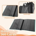 thumbnail image 3 of Unique Bargains Card Binder with 9 Pockets and 20 Pages ["Peacock Green"], 3 of 6