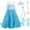 G001-Blue, variant on Jurebecia Snow Queen Dress for Girls Princess Birthday Party Blue Dresses up Little Girls Christmas Halloween Cosplay Costume with Accessories 4T(3-4Years)