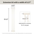 thumbnail image 3 of Lumizone Extra Tall Pet Gate Extension kit 55.12" High Pressure Mounted 8.27" Wide 1.37" Gap (8.27", Cream White), 3 of 5