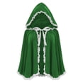 thumbnail image 2 of FNFYFH Velvet Hood Cape Halloween Short Cloak Fairytale Costume Christmas Gifts, 2 of 6