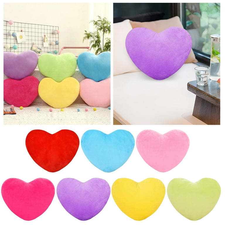 Heart Pillow, Heart Shaped Pillow, Cute Fluffy Room