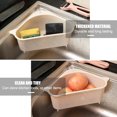 thumbnail image 3 of Mistaha Sink Strainers Drain Shelf Basket Triangular Storage Holder with Suction Cup Kitchen Bathroom Support, 3 of 8