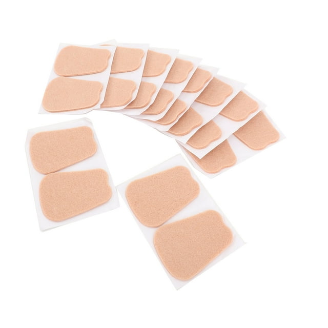 Almohadillas para Lengüeta de Zapatos de Fieltro, Amohadillas Autoadhesivas para Botas, 20 PARCHES, COLOR PIEL