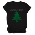 thumbnail image 1 of T-shirts pour Femmes Été Imprimé Col Rond Manches Courtes un Appel à T-Shirt Haut Chemises de Travail Femmes Noir TG, 1 of 4