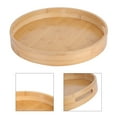 thumbnail image 4 of Oubit Tea Cup Tray,Round Bamboo Food Serving Bamboo Tray Serving Tray Elevated Design, 4 of 9