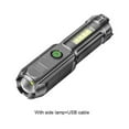 thumbnail image 2 of Cateissary Linterna portátil de 4 velocidades, antorcha de brillo con luz lateral, lámpara de trabajo nocturno, Camping, caza, senderismo al Iluminación y accesorios, 2 of 6
