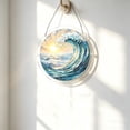 thumbnail image 7 of Acrylic Suncatcher Puzzle, Sea Stained Glass Window Hanging,Ocean Blue Waves Suncatcher for Window Hanging,Coastal Suncatcher, DIY Suncatcher Kits, 7 of 7
