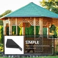 thumbnail image 4 of HONMEET Black Metal 45-Degree Angle Bracket Support for Pergolas Patios, Heavy Duty Iron Corner Brace, 4 of 9