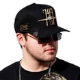 thumbnail image 3 of VAGO Style AMADO CARRILLO Gorra Artesanal Negra Visera Curva, 3 of 5