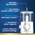 thumbnail image 3 of Waterpik Evolution Water Flosser with 10 Settings, 5 Tips, ADA Accepted, White, 3 of 14